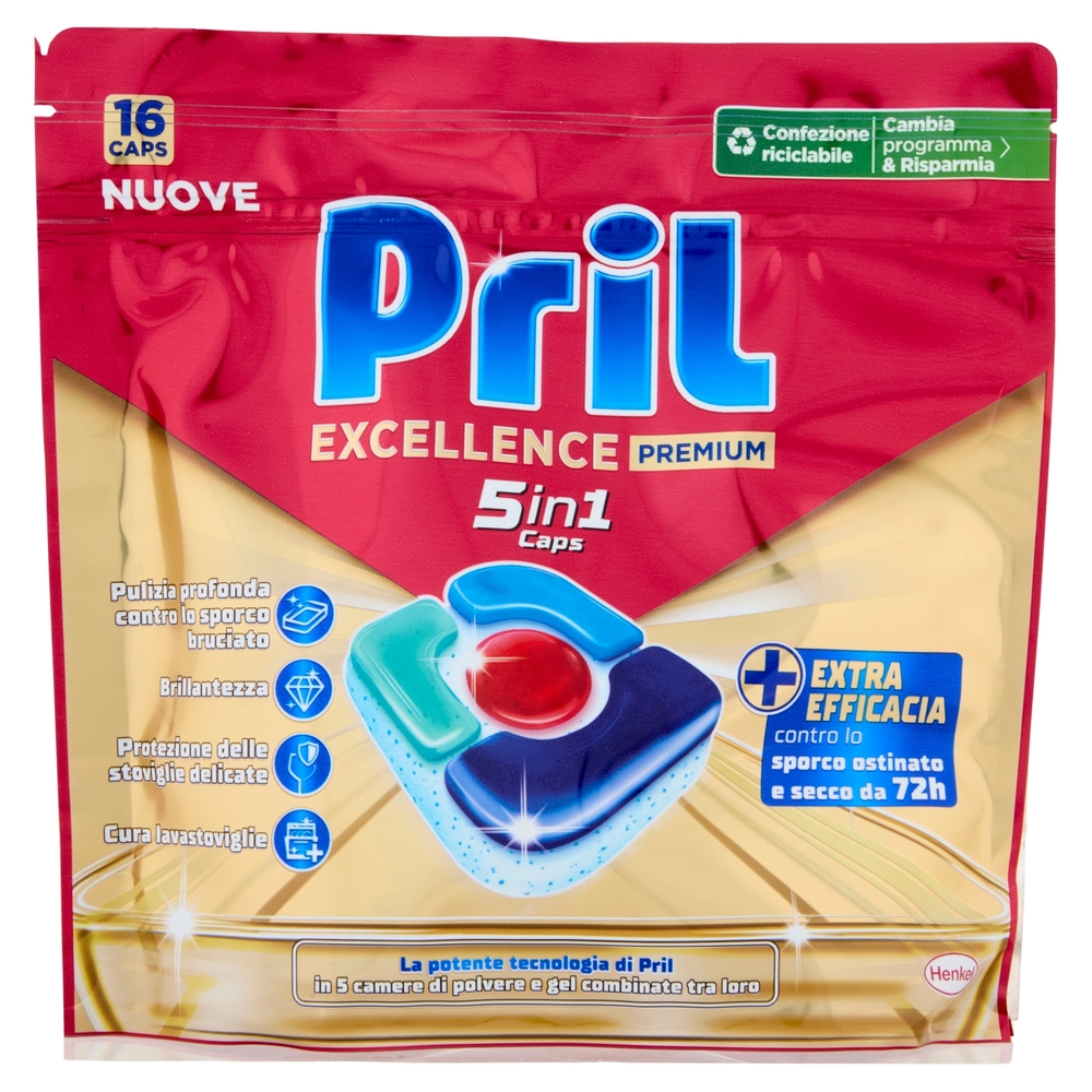 PRIL Excellence Premium 5in1 Caps 16pz (297,6g)